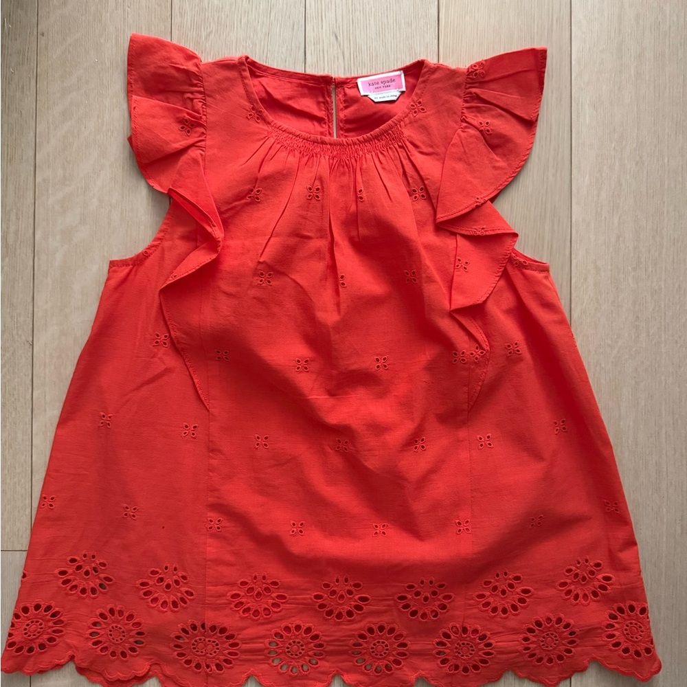 Kate Spade Vibrant Orange Top